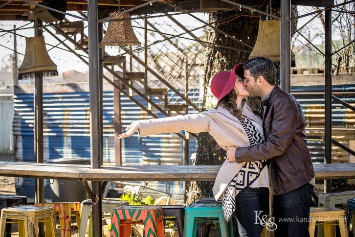 dallas truckyard engagement photograpy